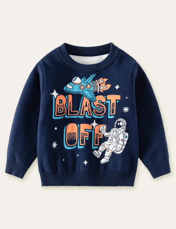 Alien UFO Pattern Sweater - Mini Taylor